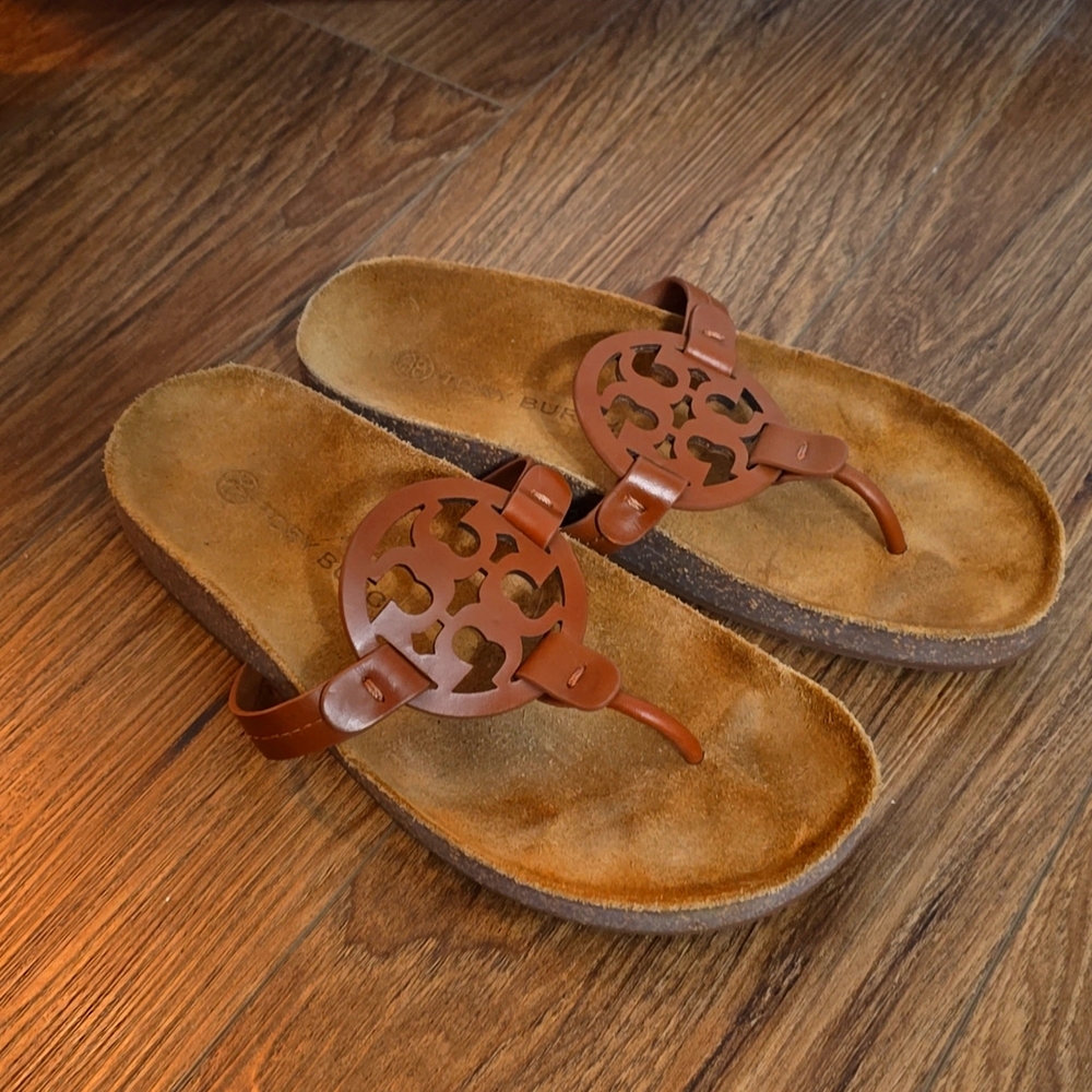 Tory Burch Miller Cloud Sandals Natural women’s size 7